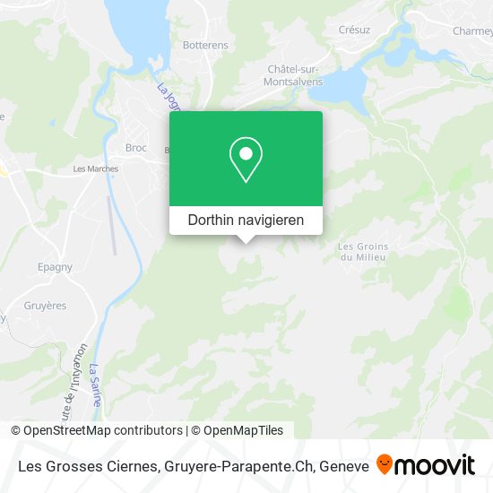 Les Grosses Ciernes, Gruyere-Parapente.Ch Karte