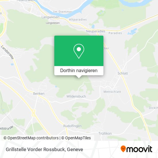 Grillstelle Vorder Rossbuck Karte