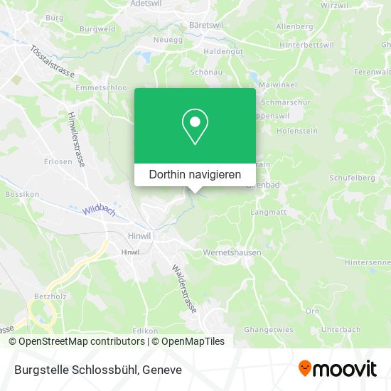Burgstelle Schlossbühl Karte