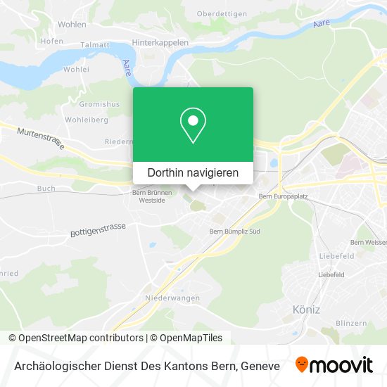 Archäologischer Dienst Des Kantons Bern Karte
