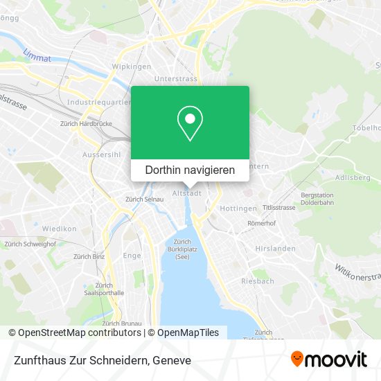 Zunfthaus Zur Schneidern Karte