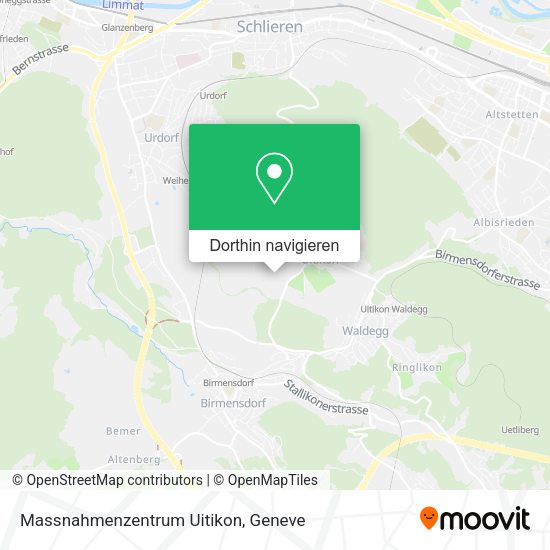Massnahmenzentrum Uitikon Karte