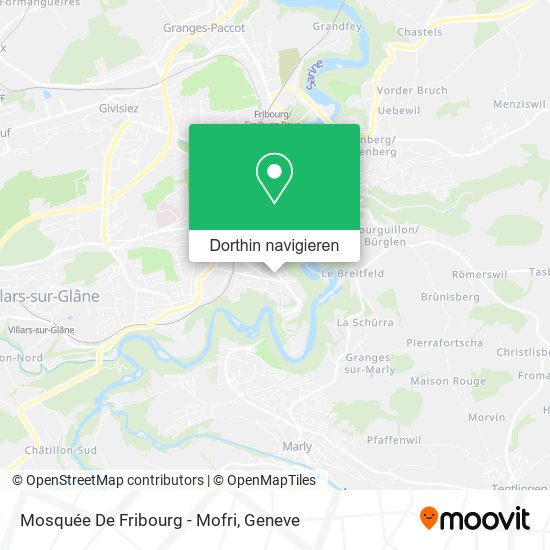 Mosquée De Fribourg - Mofri Karte