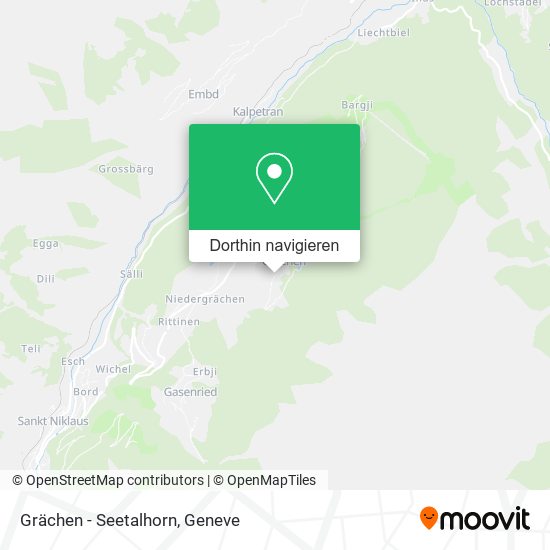 Grächen - Seetalhorn Karte