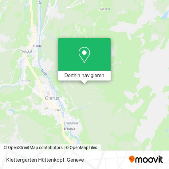 Klettergarten Hüttenkopf Karte