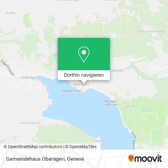 Gemeindehaus Oberägeri Karte