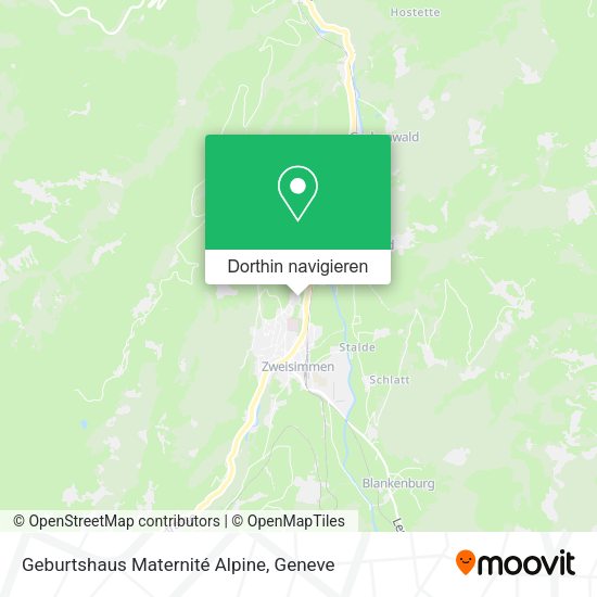Geburtshaus Maternité Alpine Karte