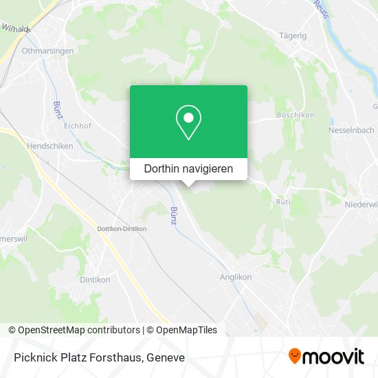 Picknick Platz Forsthaus Karte