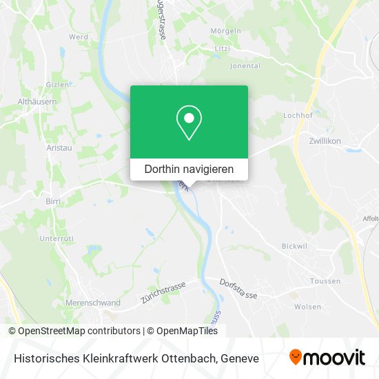 Historisches Kleinkraftwerk Ottenbach Karte