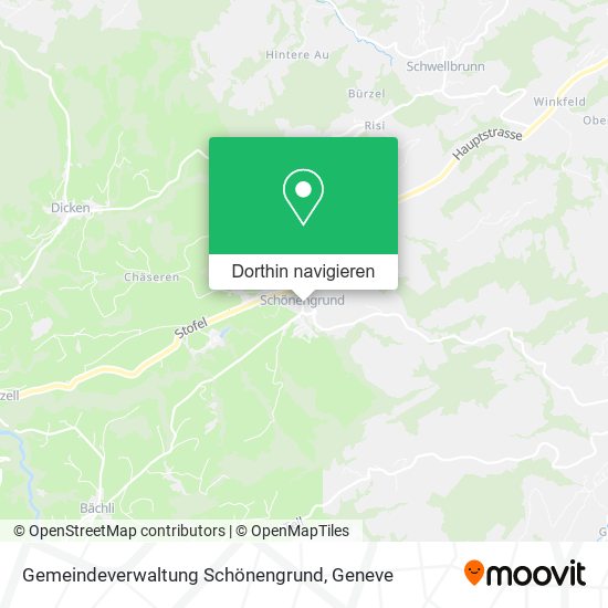 Gemeindeverwaltung Schönengrund Karte