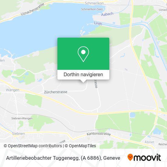 Artilleriebeobachter Tuggenegg, (A 6886) Karte