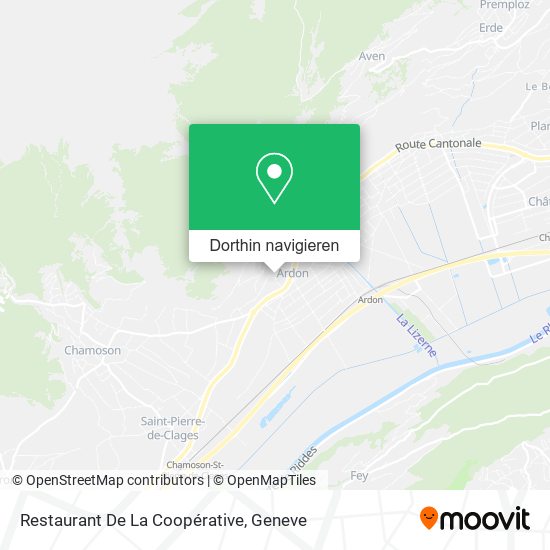 Restaurant De La Coopérative Karte