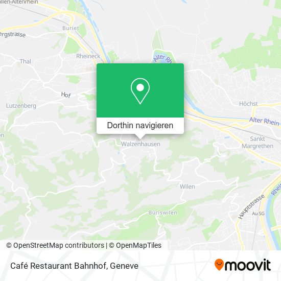Café Restaurant Bahnhof Karte