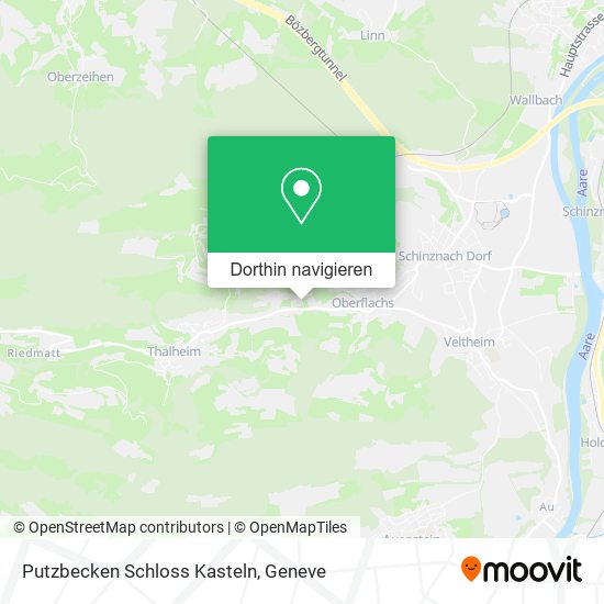 Putzbecken Schloss Kasteln Karte
