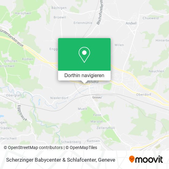Scherzinger Babycenter & Schlafcenter Karte