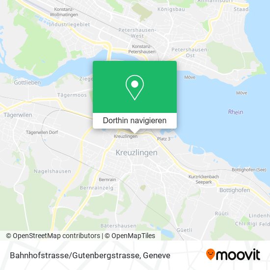 Bahnhofstrasse / Gutenbergstrasse Karte