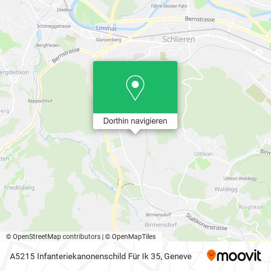 A5215 Infanteriekanonenschild Für Ik 35 Karte