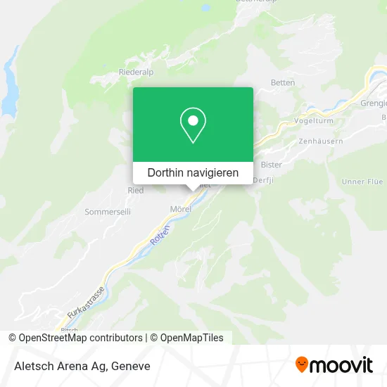 Aletsch Arena Ag Karte