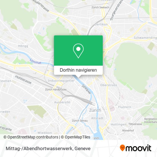Mittag-/Abendhortwasserwerk Karte