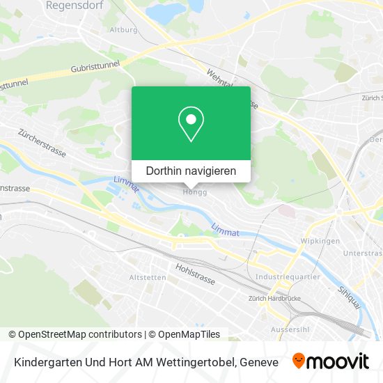 Kindergarten Und Hort AM Wettingertobel Karte