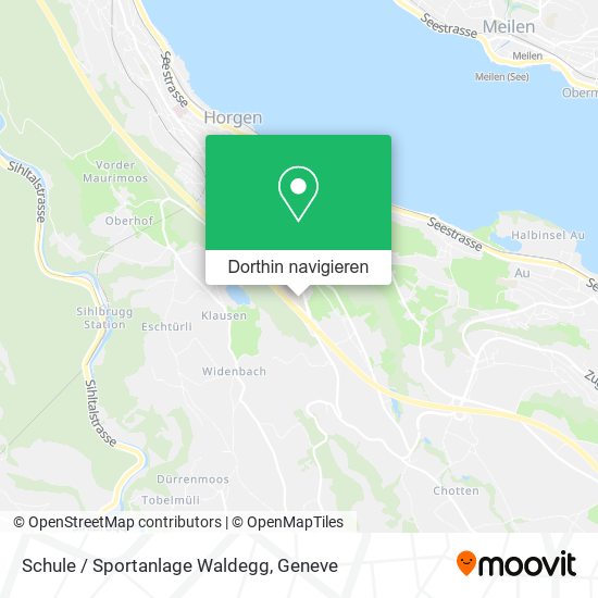 Schule / Sportanlage Waldegg Karte