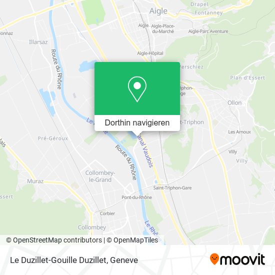 Le Duzillet-Gouille Duzillet Karte