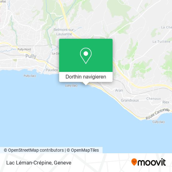 Lac Léman-Crépine Karte