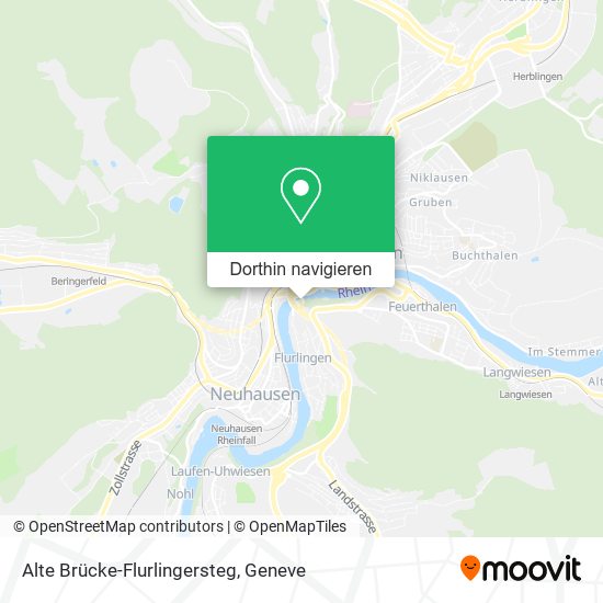 Alte Brücke-Flurlingersteg Karte