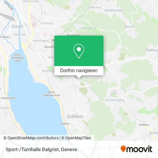 Sport-/Turnhalle Balgrist Karte