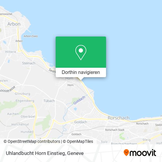 Uhlandbucht Horn Einstieg Karte