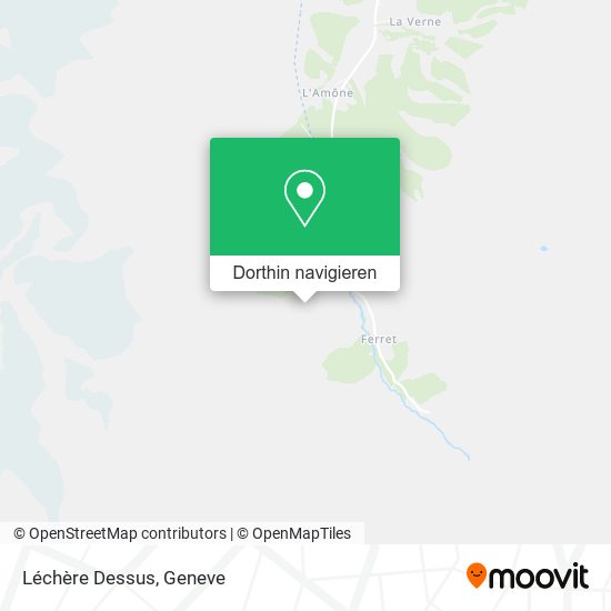 Léchère Dessus Karte