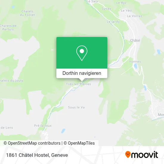 1861 Châtel Hostel Karte