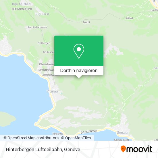 Hinterbergen Luftseilbahn Karte