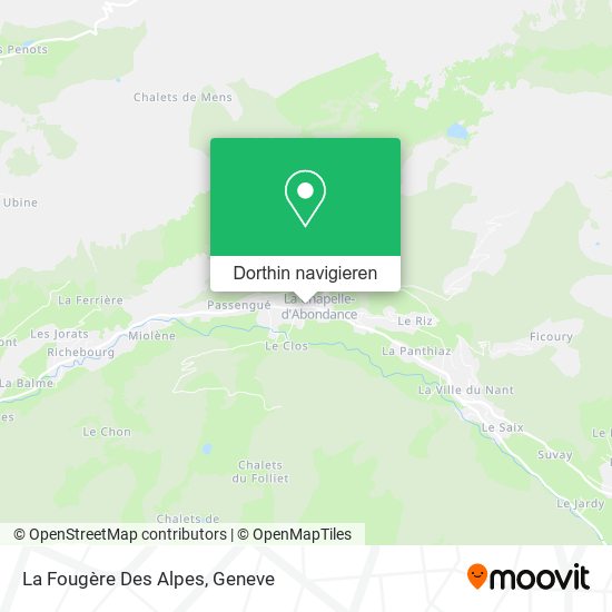 La Fougère Des Alpes Karte