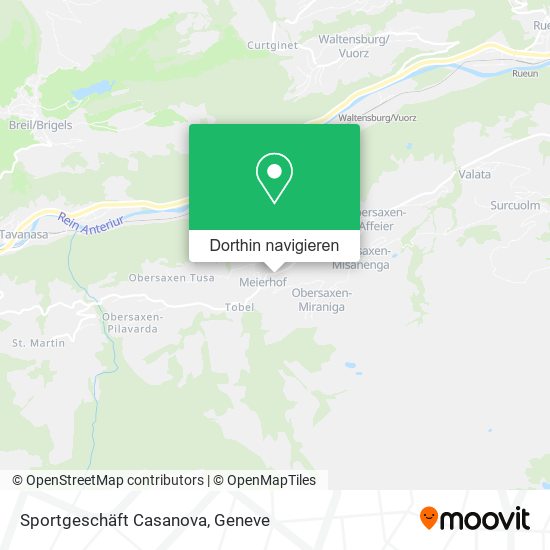 Sportgeschäft Casanova Karte