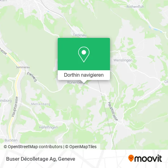 Buser Décolletage Ag Karte