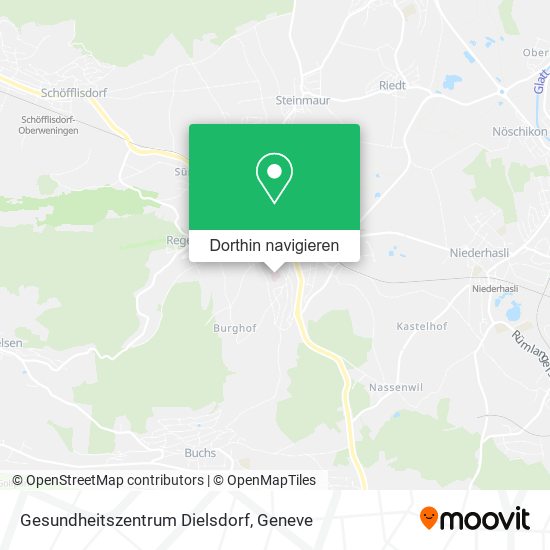 Gesundheitszentrum Dielsdorf Karte