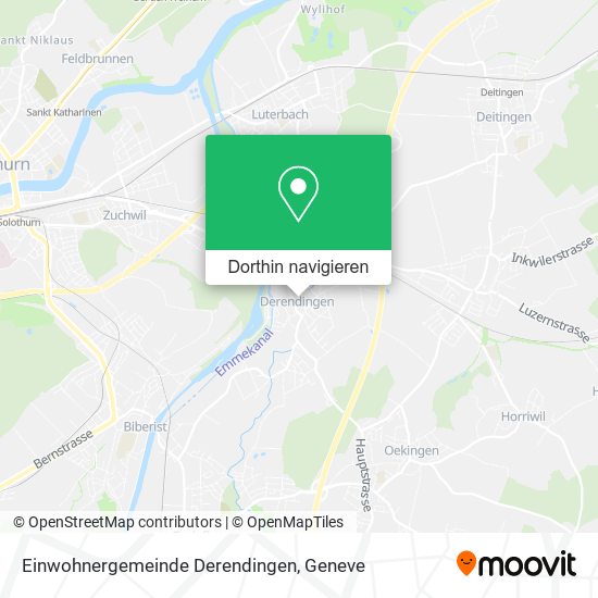 Einwohnergemeinde Derendingen Karte