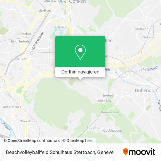 Beachvolleyballfeld Schulhaus Stettbach Karte