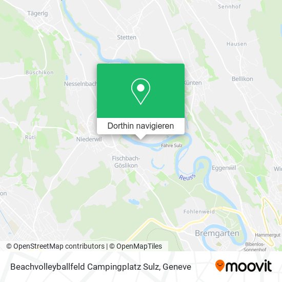 Beachvolleyballfeld Campingplatz Sulz Karte