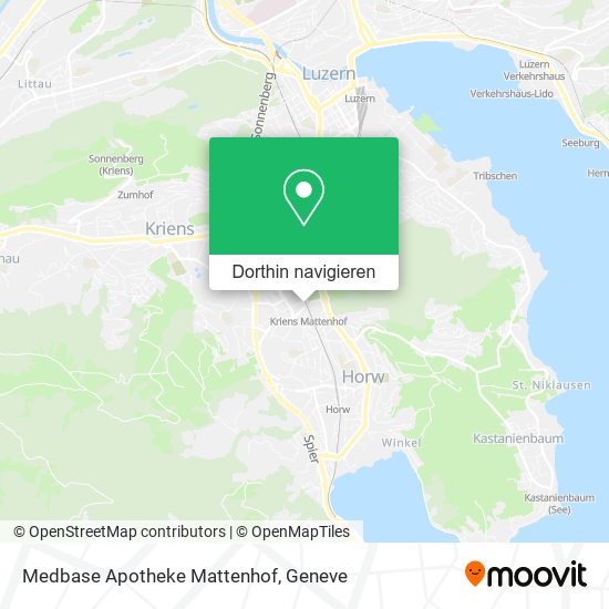 Medbase Apotheke Mattenhof Karte