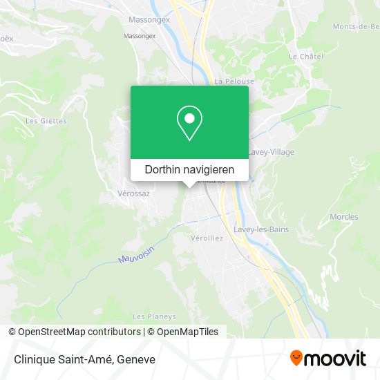 Clinique Saint-Amé Karte