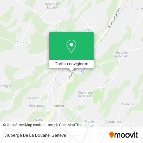 Auberge De La Douane Karte