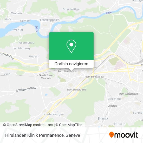 Hirslanden Klinik Permanence Karte