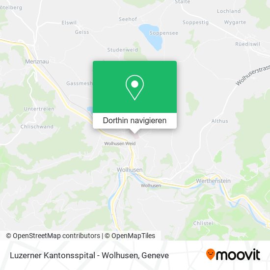 Luzerner Kantonsspital - Wolhusen Karte