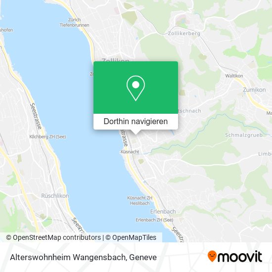 Alterswohnheim Wangensbach Karte