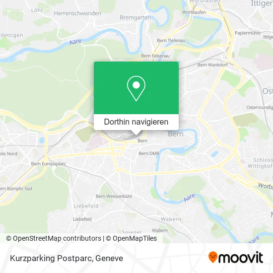 Kurzparking Postparc Karte