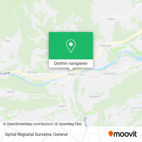 Spital Regiunal Surselva Karte