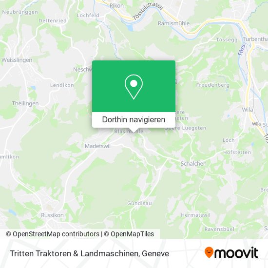 Tritten Traktoren & Landmaschinen Karte