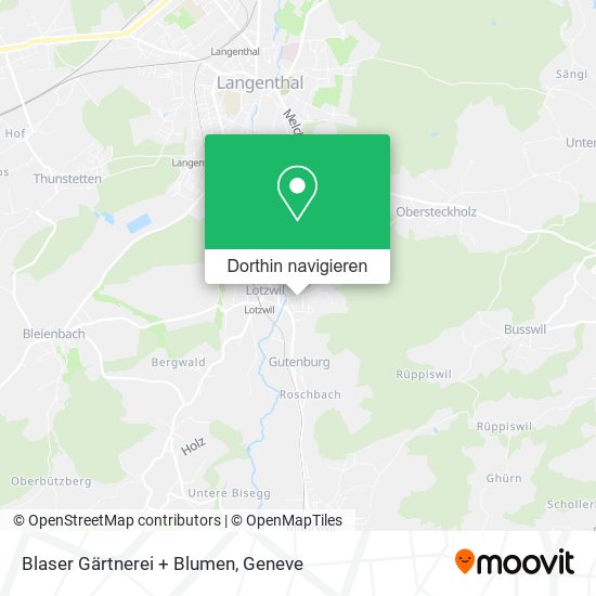 Blaser Gärtnerei + Blumen Karte